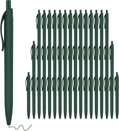 deegtran Pens Bulk, 50 Pack No Bleed Click Pens, Wholesale Retractable Ballpoint Pens, Pen Medium Point, Smooth Ink Pen, 1.0MM Blue Ink