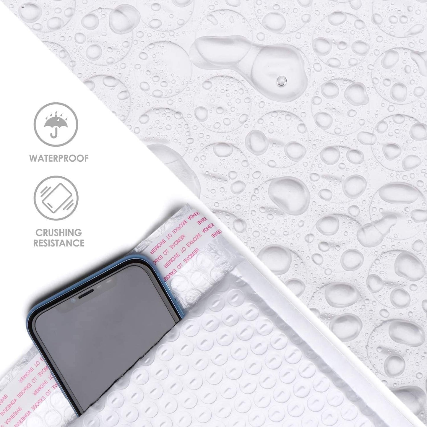 Metronic Bubble Mailers 6x10 Inch 100 Pack Black Usable Size 6x9" Opaque Padded Envelopes Waterproof Bubble Envelopes Cushioning Mailer for Small Business Mailing Makeup Jewelry Gifts