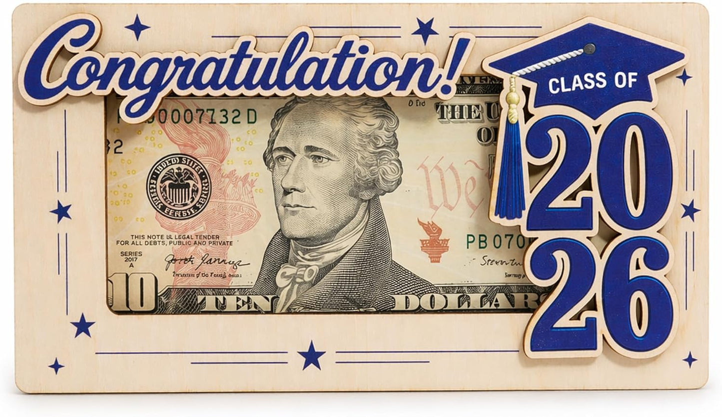 Wooden Cute Pencil Gift Card Holder 3.36x6 inches, Graduation Cash Holder for Class of 2026, Teacher Appreciation Gifts, Creative Money Gift Idea for Students, Teacher Gift, Teacher Appreciation Gifts