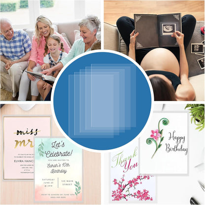 4x6 Photo Sleeves (100 Pack) – Top Loading Sheet Protectors, Archival Safe & Waterproof Plastic Photocard Sleeve, Soft Clear Sleeves for Photos, Postcards, Recipe Cards