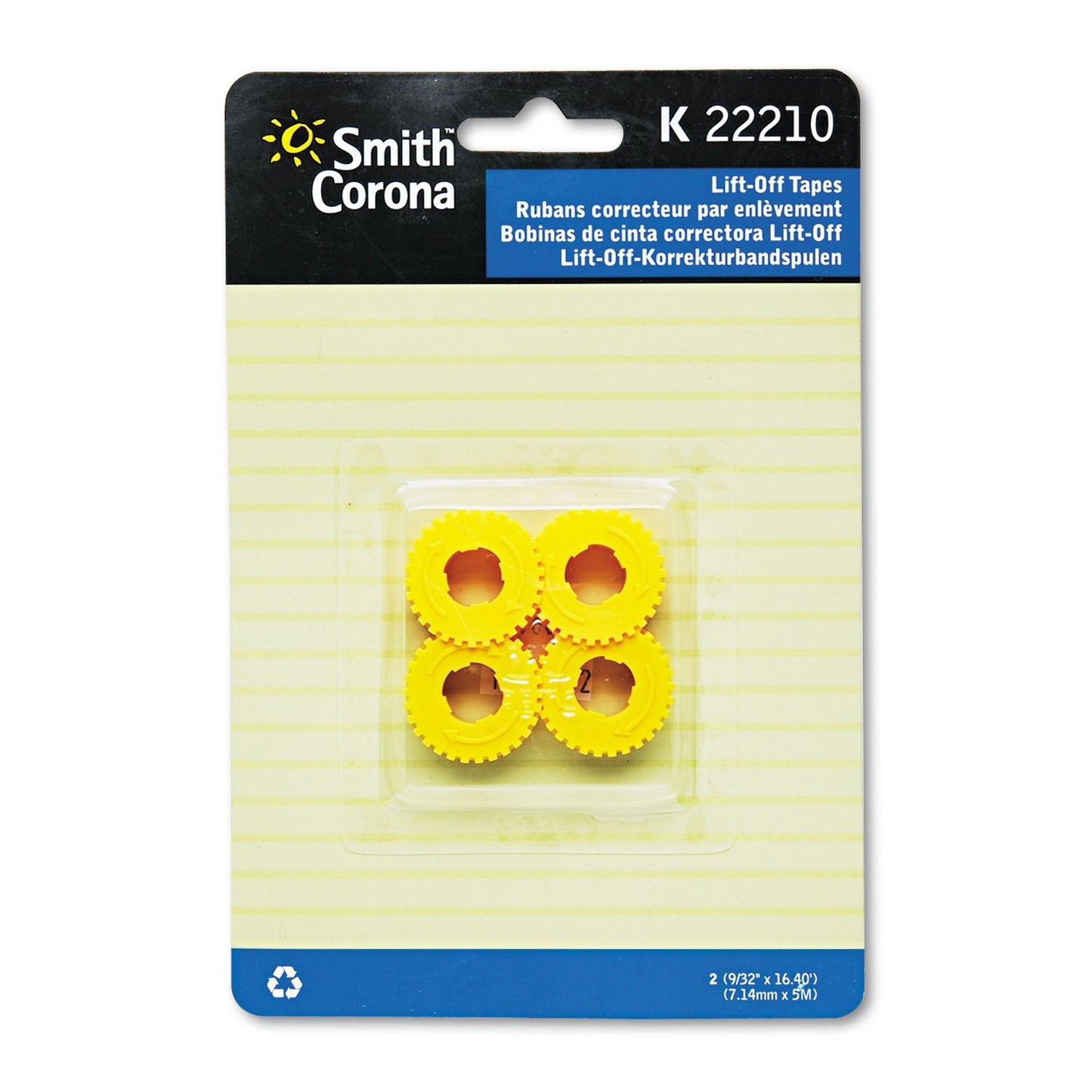 Smith Corona K22210 Lift-Off Correcting Tape Spools, Pack of 2