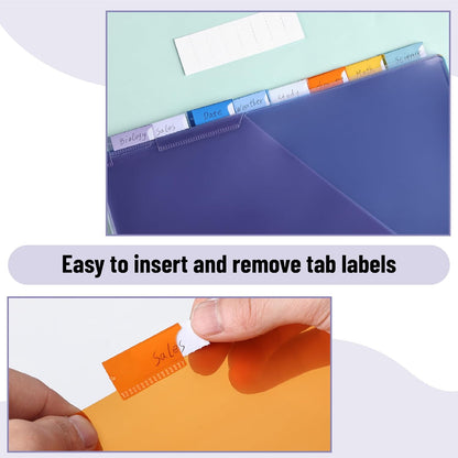 Mr. Pen- Binder Dividers with Pockets and Tabs, 1 Set, 8 Tabs/Set, Colorful, 3 Ring Binder Dividers with Tabs and Pockets on Both Sides