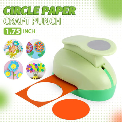 UCEC 2 Inch Circle Punch, Paper Punch, 2 Inch Hole Punch, Circle Hole Punch Cutters for Paper Crafts DIY Handmade Crafting Scrapbook Tools Cards Arts Fun Projects