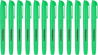 PATIKIL Purple Highlighter, 12 Pack High Lighters No Bleeds Highliters Pens Neon Clear View Bright Quick Dry Pocket Marker Pen Sticks Chisel Tip Cute for Books Office Adults Classroom
