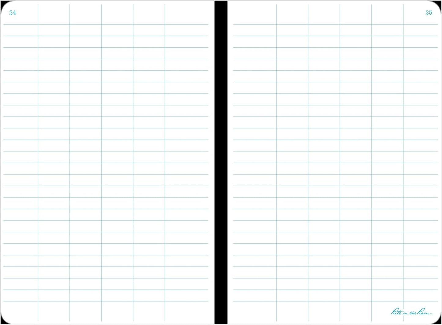 Rite In The Rain Weatherproof Stapled Notebook, 4.625" x 7", Orange Cover, Universal Pattern, 3 Pack (No. OR71FX)