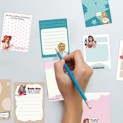 Dumpster Fire Sticky Notes 9 Pack, Funny Dumpster Fire Notepads for Work Stress Relief, Cute Self-Stick Memo Note Pads for Office, Humorous Gifts for Coworkers Students School Office Supplies 3×3 Inch