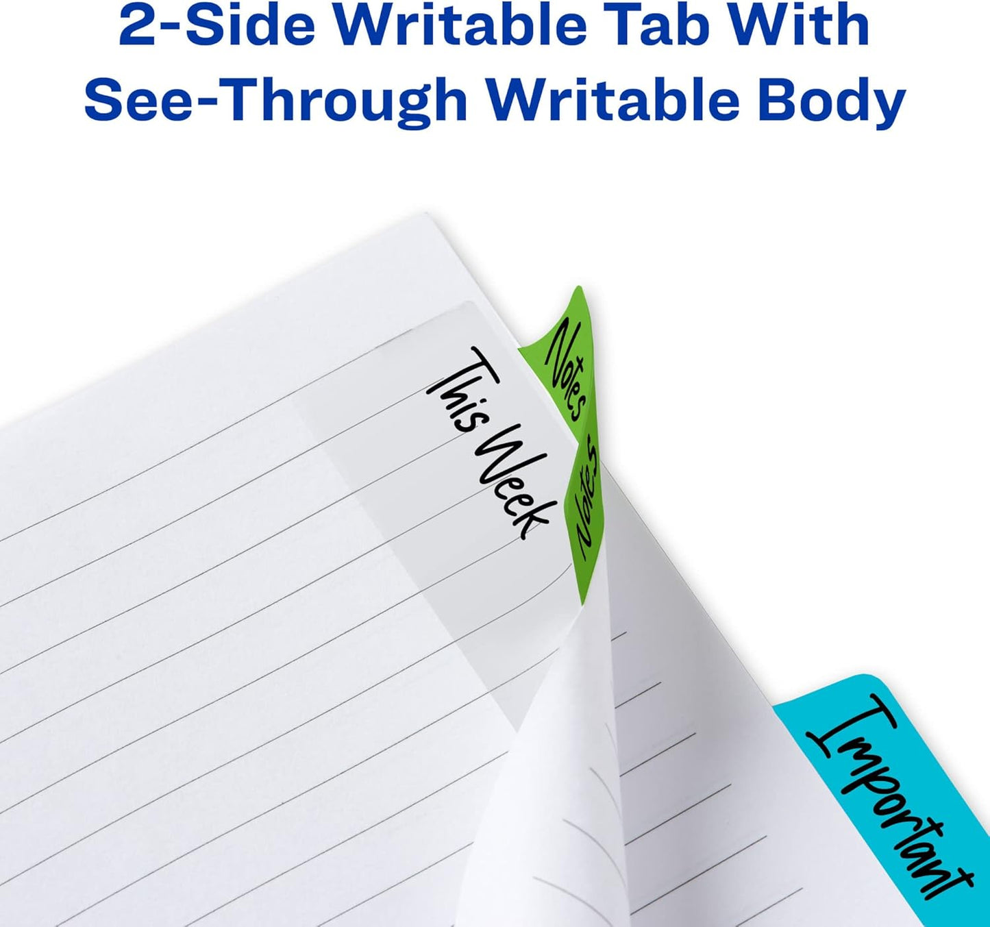 Avery Multiuse Ultra Tabs, 2" x 1.5", 2-Side Writable, Assorted Pastel Dots, 24 Repositionable Tabs (74773)