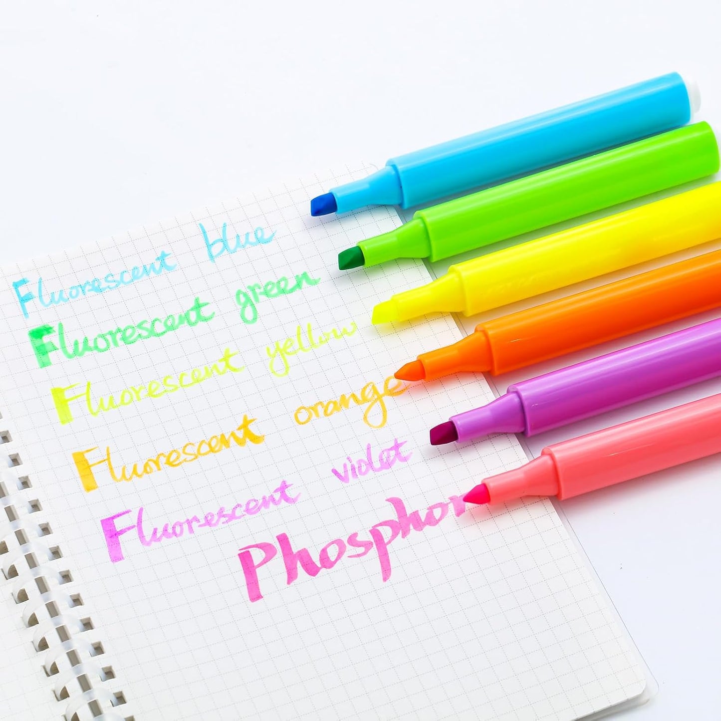 M&G 6-Pack Highlighters, Multicolor Quick-Dry No-Bleed Ink, Soft Chisel Tip Highlighters for Office Documents, Journaling, and Planners