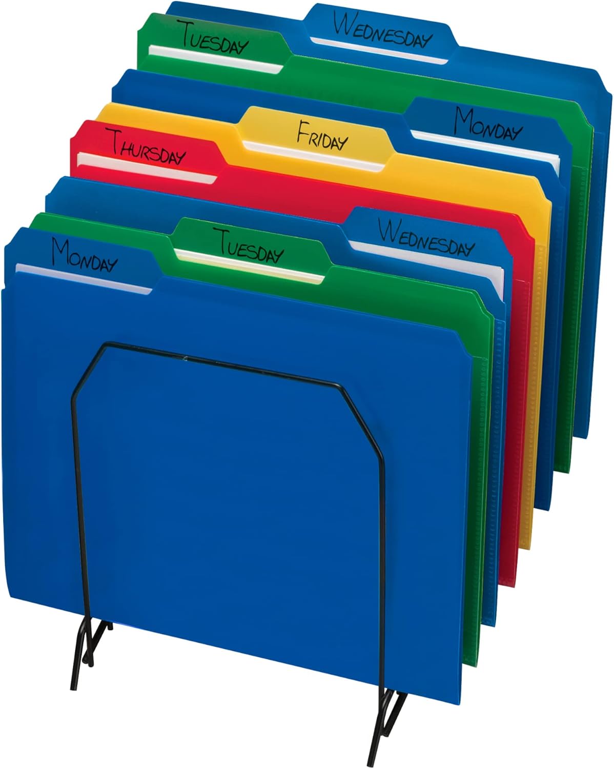 Smead Poly File Folder, 1/3-Cut Tab, Letter Size, Red, 24 per Box (10501)