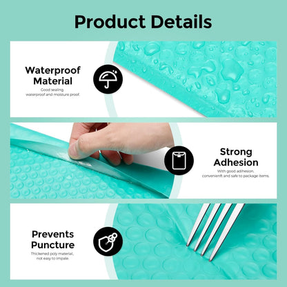 Metronic Bubble Mailers 8.5x12" 40 Pack Black Padded Envelopes Usable Size 8.5 x 11" Strong Adhesion Bubble Envelopes Medium Mailing Envelopes Bubble Padded for Small Business Shipping Books Clothes