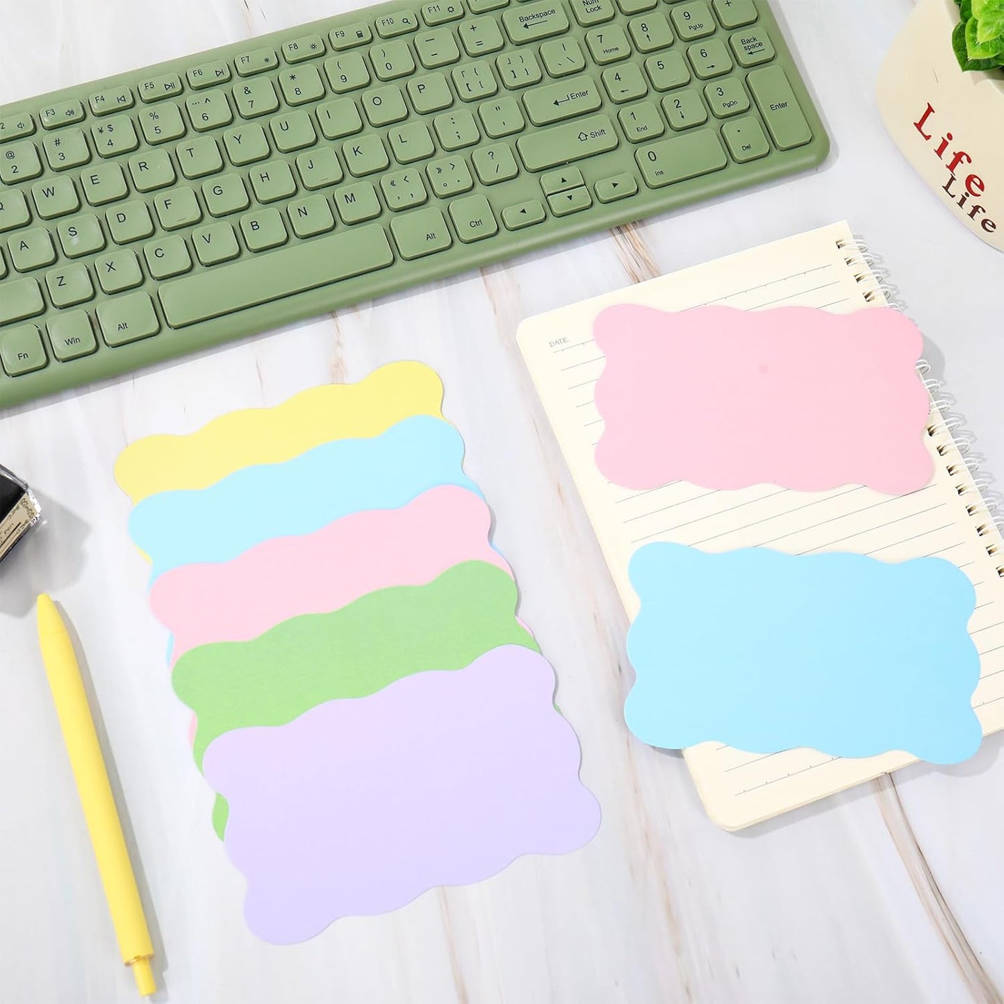 Whaline 150 Pack Colorful Index Cards 3 x 5 Inch Cardstock Flashcard 5 Pastel Colors Blank Index Cards for Note-taking Studying Organizing School Office Supplies