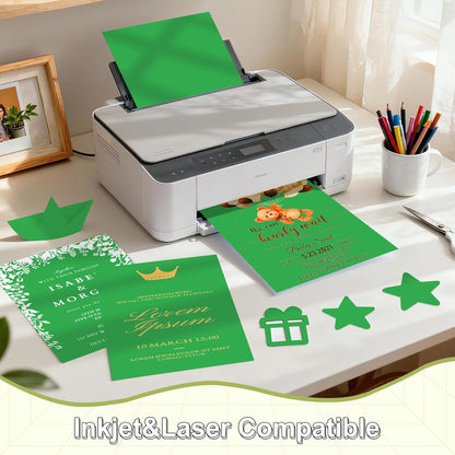 Cardstock 8.5 x 11, Thick Printer Paper 75 lb/200 gsm, 40 Sheets Card Stock White, Heavy Card stock, White CardStock Paper for Invitations, Diy Cards, Business Cards, Menus, Crafts, Drawing etc