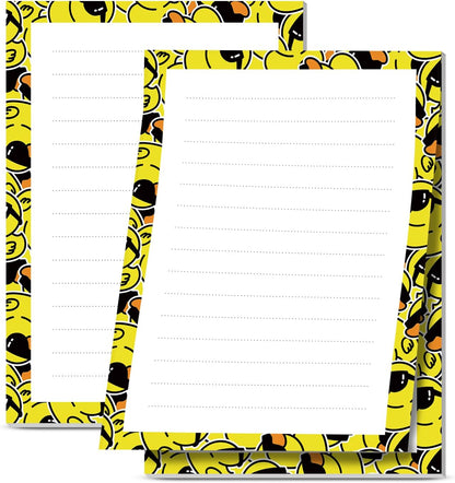 2 Pack Sticky Notes 4x6 in, Funny Large Notepads with Lines, Cute Self-Stick Memo Note Pads for Office, Home, Meeting Luxury Boho Flowers