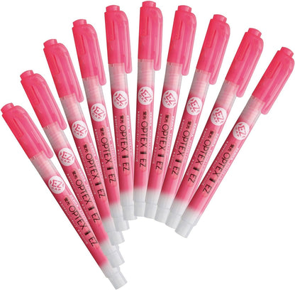 Zebra B-WKS11-E Optex 1 Highlighter, EZ, Brown, 10 Pieces