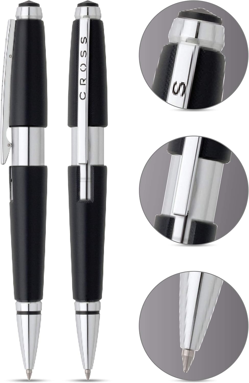 Cross Edge Matte Black Lacquer Gel Rollerball Pen
