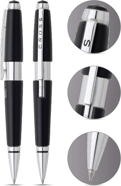 Cross Edge Matte Black Lacquer Gel Rollerball Pen