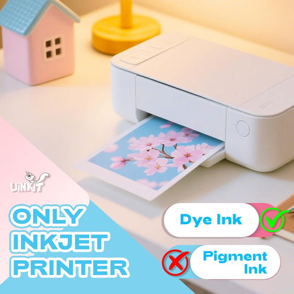 Uinkit 37lb Thin Flyer Paper Glossy 8.5x11 Inkjet 100 Sheets Single Side DIY Chip Bag 135gsm Printer Picture for Inkjet Printer with Dye Ink Letter size A4 Brochure (8.5X11X100)