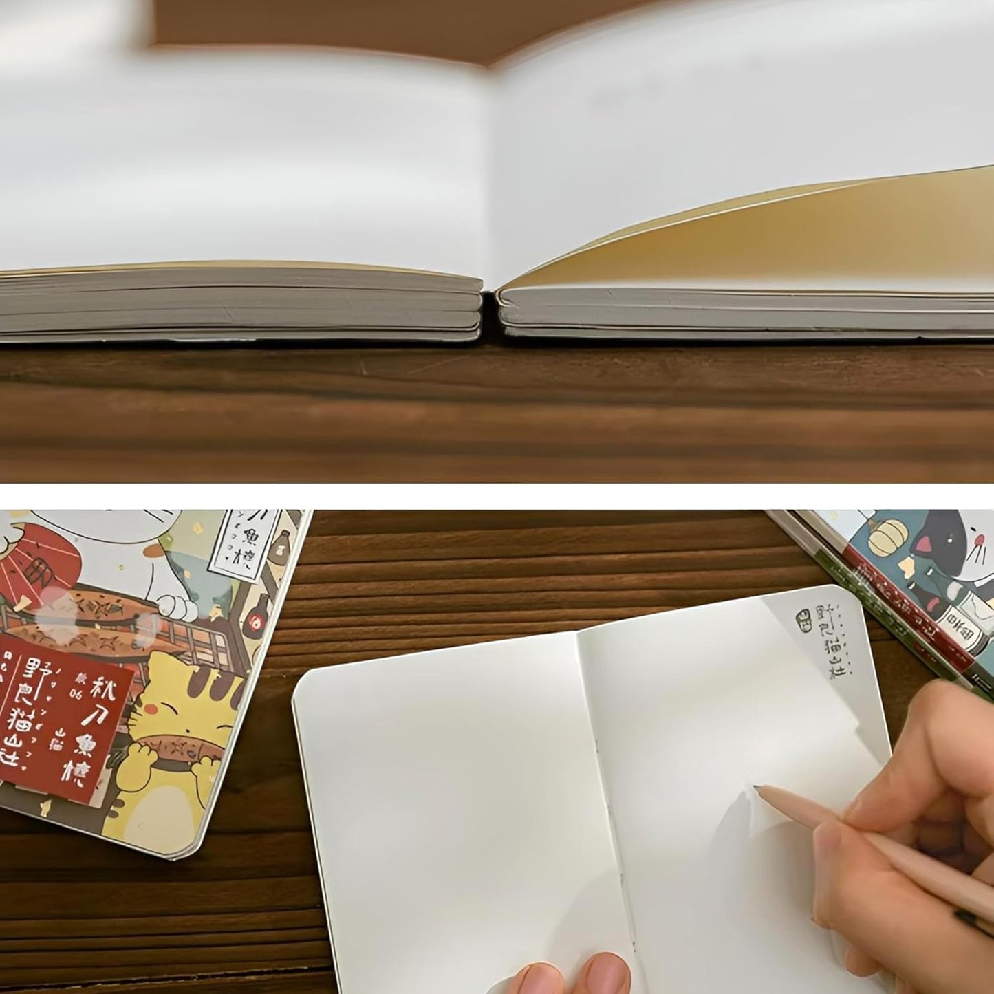 KetA Mini Cat Notebook, 4.7 x 3 inch, 160 Pages, Cute Mini Journal for Teens, Women & Stationery Lovers, Cat Diary for Notes, Doodling & Writing, E