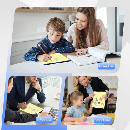 WritePads Legal note pads 8.5"x11" Legal Pads,Wide Ruled,White Paper,12 Pack,50 Sheets Per Writing Pad,Micro perforated Writing Pad,BL-MWT50W-12PAD