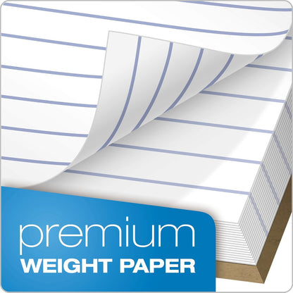 TOPS Legal Pads, 6 Pack, Premium Docket Gold Note Pads, 50 Narrow Ruled 8.5 x 11 Sheets, Thick White Paper with Extra Hard Back, Proudly Made in the USA