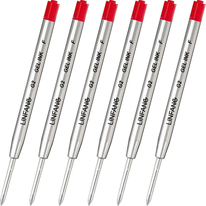 Black Gel Ink Pen Refills Ballpoint Black, 12 Pack Gel Pens Refills Fine Point 0.5mm Tip Smooth Writing Pen Refill (12 Black)