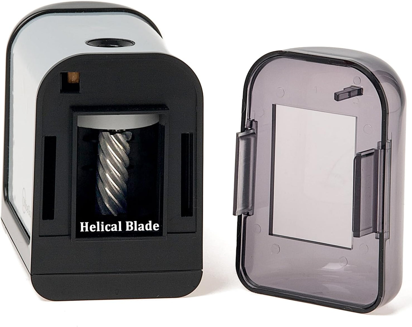 OfficeGoods Mini-Pro Electric Pencil Sharpener - Cordless Portable Sharpener - Battery Operated - Compact & Powerful for Home, Office & School - White