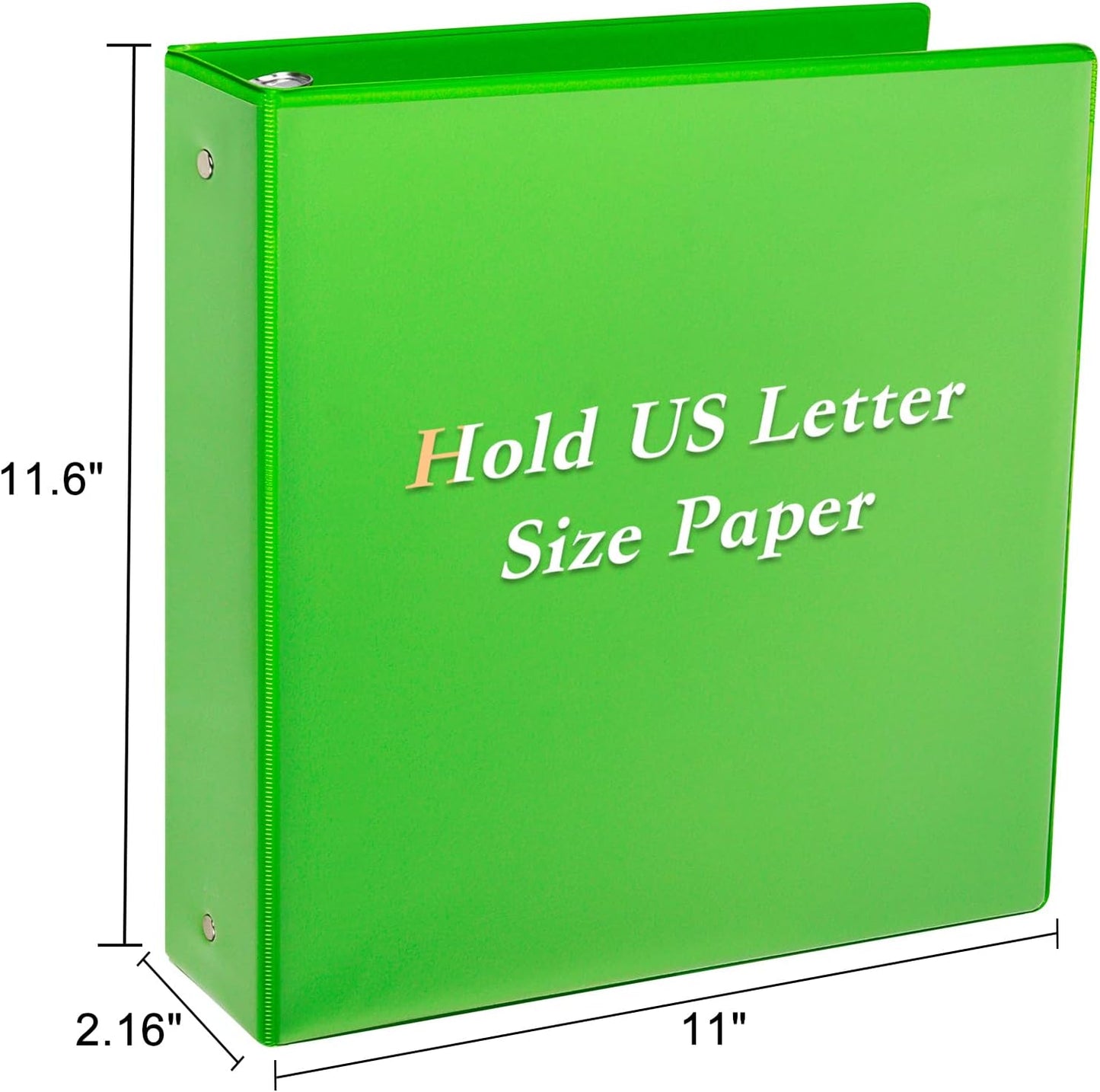 CIXILDTS 1-Inch Round Ring Binders, Standard 3 Ring Binder Fit Letter Size Paper, Presentation View Binders, 6 Packs, Assorted