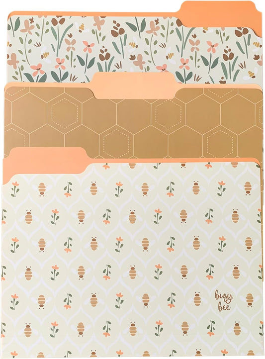 Steel Mill & Co Cute File Folders, Set of 9, Document Organizer for Filing Cabinet, Decorative Letter Size Files, Wanderlust