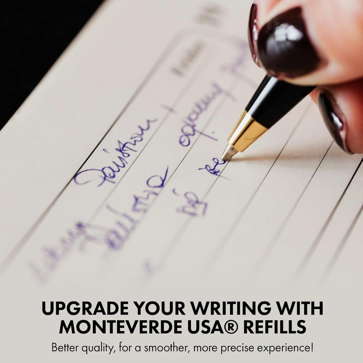 Monteverde Soft Roll Ballpoint Pen Refills to Fit Parker-Style Pens, Medium Point, Brown, 2-Pack, Smooth Writing Technology for Parker, Conklin, Schmidt, and More