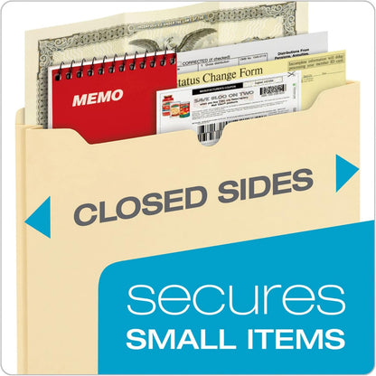 Office Depot Manila File Jackets, 1in. Expansion, 8 1/2in. x 11in., Box of 50, OD24910