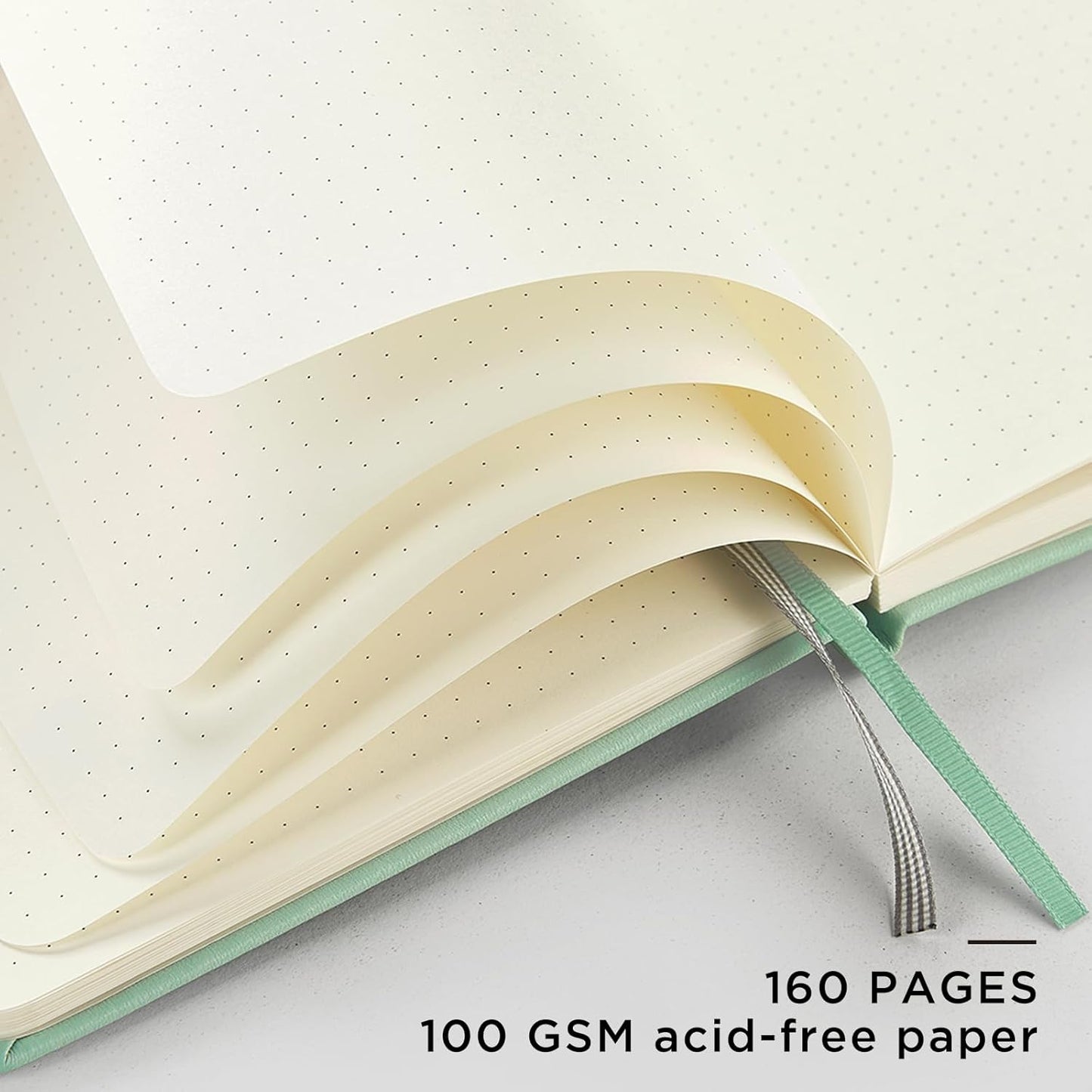 &And Per Se Lined Journal Notebook, 160 Pages, A5 5.7 x 8 inches College Ruled Thick Paper Notebook Journals for Writing, Hardcover Notebooks for Women Men Office School (1 Pack, Green) - Colors B