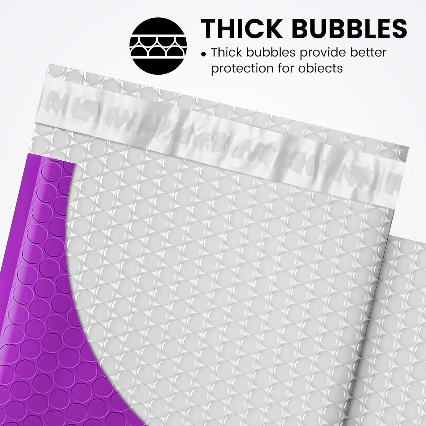 Fuxury Bubble Mailer 6x10" 100 Pack White Bubble Mailers Usable Size 6x9" Self Seal Padded Mailing Envelopes Opaque Bubble Padded Mailer for Small Business Mailing Jewelry Makeup Small Items