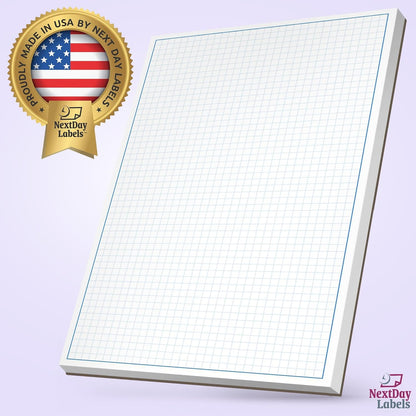 Graph Paper Pad for Blueprint Drawings, Drafting, Engineering Drawing, and Planning - Graph Paper 11x17 Blueprint Quadrille Grid Paper Pads with Blue Lines, High Brightness 50 Sheets (1-Pack)