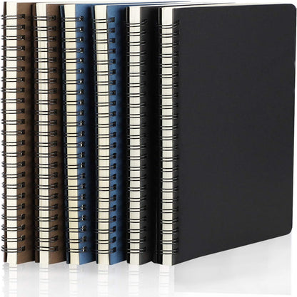 EUSOAR Spiral Lined Notebook, A5 3packs 5.5"X8.3" 120 Pages Lined Travel Notebooks Journal, Memo Notepad Sketchbook, Students College Office Business Diary Ruled Spiral Book Journal-3Colors Covers