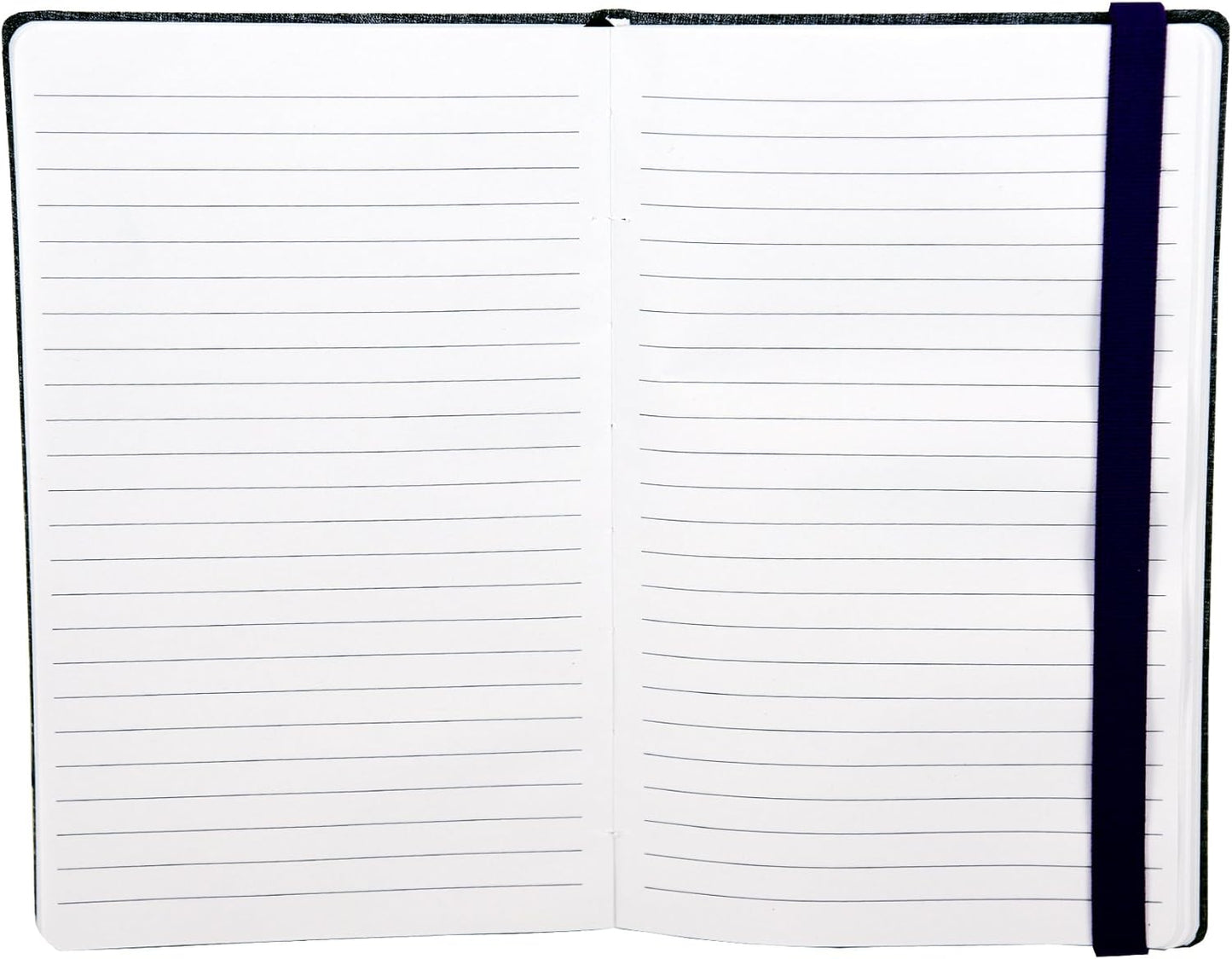 Samsill Large Hardcover Notebook, 240 Lined Notebook Pages, Black, 7.5 x 10 Inch