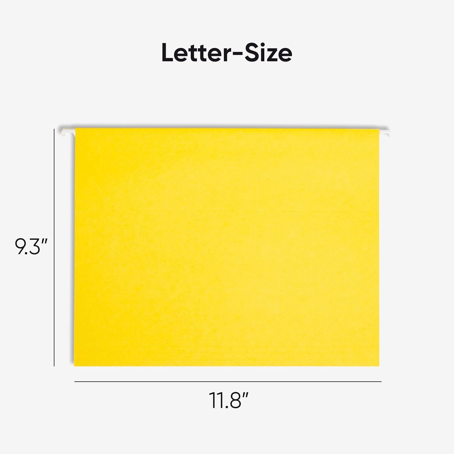 Smead Standard Hanging File Folders, 25 Count, Assorted Primaries, 1/5-Cut Adjustable Tabs, Letter Size (64059)