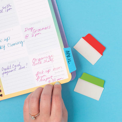 Avery Multiuse Ultra Tabs, 2" x 1.5", 2-Side Writable, Assorted Pastel Dots, 24 Repositionable Tabs (74773)