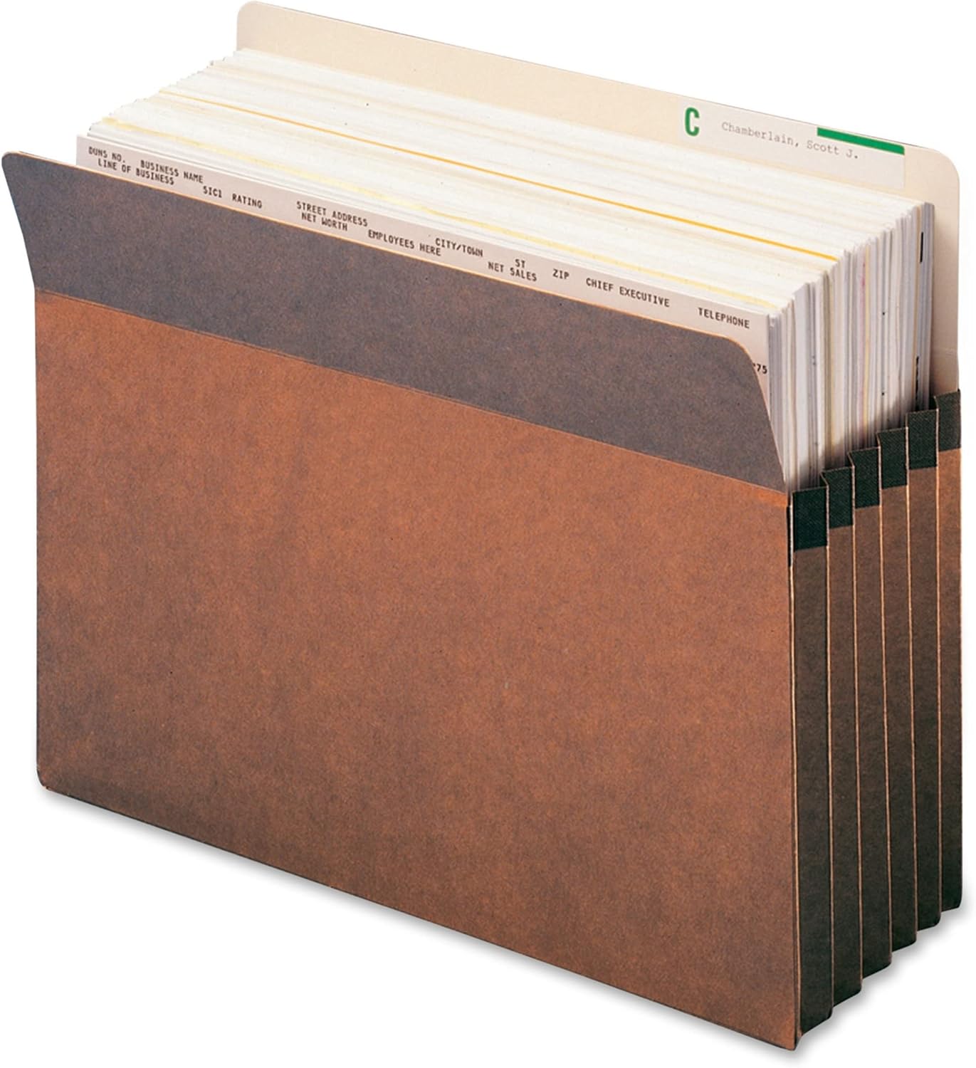 Smead File Pocket, Straight-Cut Tab, 5-1/4" Expansion, Letter Size, Redrope, 50 per Carton (73810)