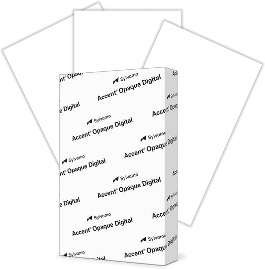 Accent Opaque White Printer Paper, 8.5” x 11” 28lb Bond/70lb Text Copy Paper – 500 Sheets (1 Ream) – Premium Computer Paper with Smooth Finish, 97 Bright, 104gsm – Multipurpose White Paper – 109363R
