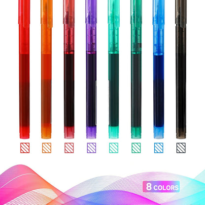 RIANCY 12 Pack Black Liquid Ink Rollerball Gel Pens, 0.5mm Extra Fine Point Tip, Smooth Writing Quick Drying No Smear No Bleed for Journaling, Drawing, Sketching, School Notes & Art Supplies