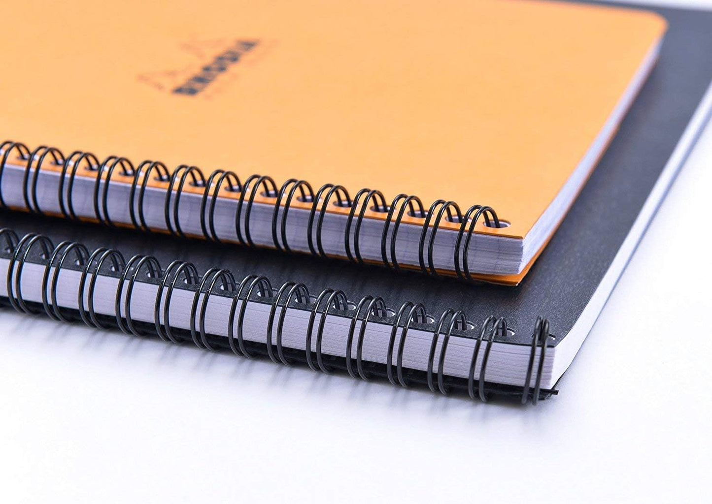 Rhodia 193101C - Spiral Notebook (Full Bound) White Notebook - A4+ - Ruled - 160 Detachable Pages - Clairefontaine Paper 80 g/m - Soft and Resistant Coated Card Cover - Classic