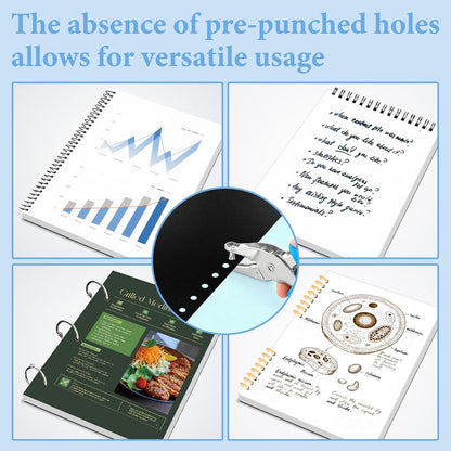 60 Pack Binding Covers and Backs Set, 8.5 x 11 Inches, 30P Clear PVC Covers (8 Mil), 30P Black Sand-Textured Polycovers (12 Mil)，Presentation Covers for Binding, Letter Size