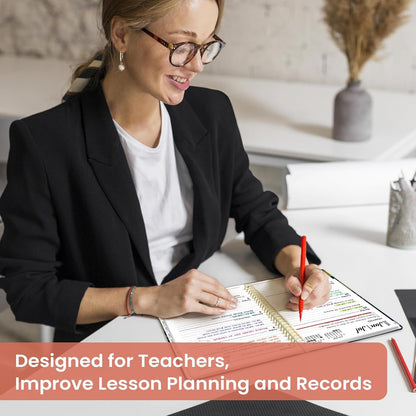 Planner 2026-2027, Academic Year Monthly and Weekly Calendar Planner, Jul 2026 - Jun 2027, Hardcover Teacher Student Planning Agenda book with Tabs, Perfect for School Office Supplies, 6.3" x 8.5" - Wildflowers