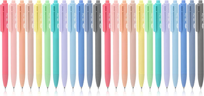 Mr. Pen- Retractable Gel Pens, 12 Pack, Colorful Ink, Fine Point 0.7mm, Fast Dry, Smooth Writing, Cute Pens for Drawing, Writing Planner and School Supplies
