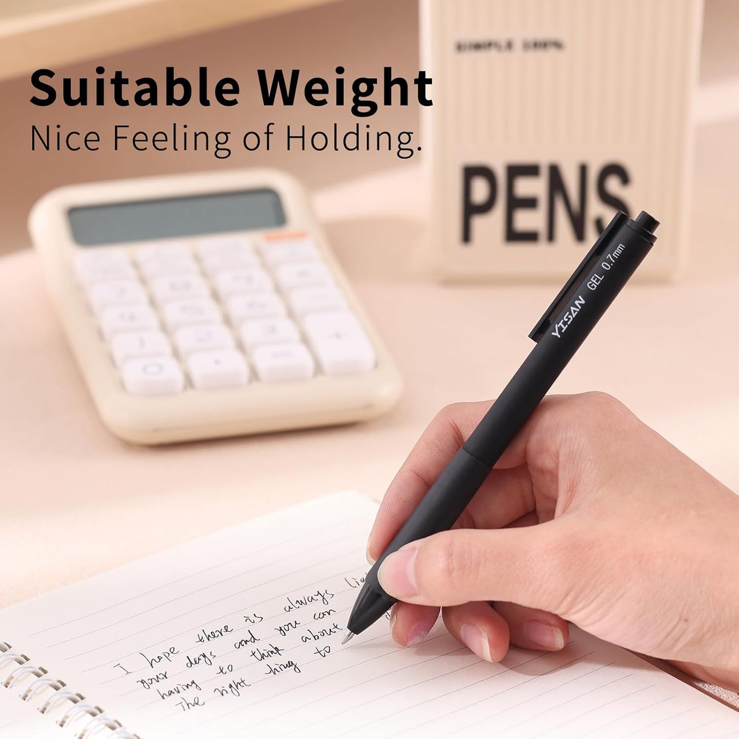 YISAN Colored Gel Pens,12 Pcs 0.7mm Fine Point Retractable Pens with Quick-Dry Ink - Smooth Writing for Journaling,Note Taking,Roller Ball Point,71082