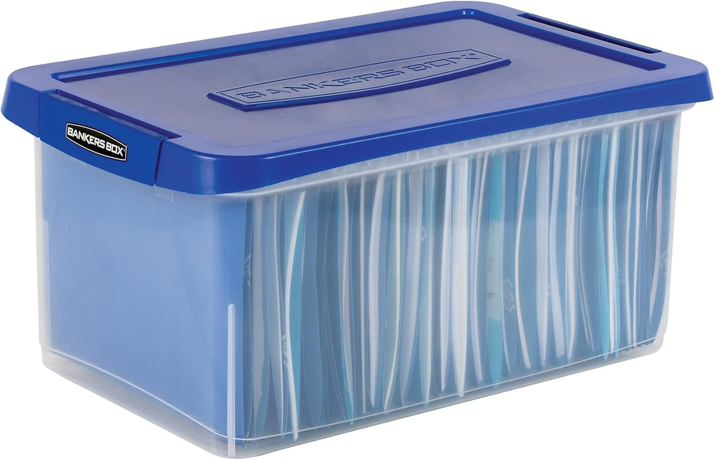 Bankers Box Heavy Duty Plastic File Box with Hanging Rails, Letter/Legal, 1 Pack (0086205)