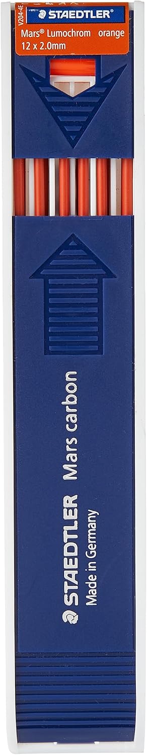 Staedtler Mars Lumochrom 204 - Case of 12 Drawing Leads 2 mm Assorted