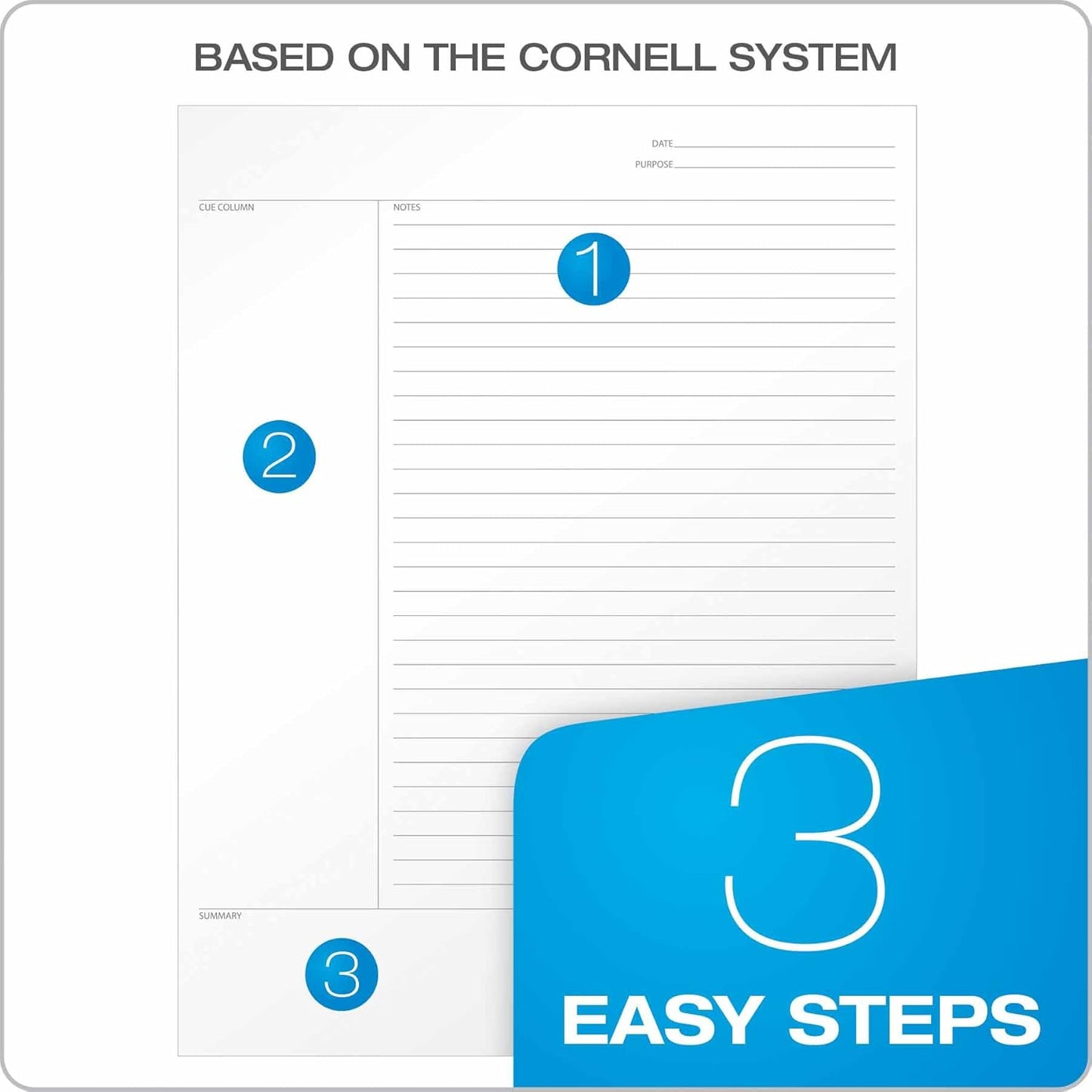 Oxford Innovative Steno Project Ruled Notebook (TOPS), 90222, White