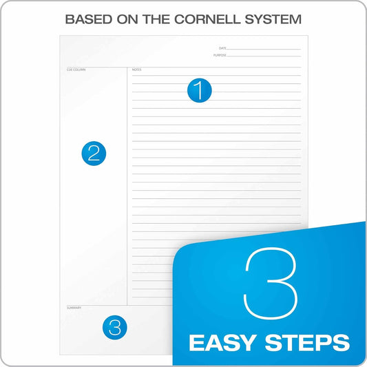 Oxford Innovative Steno Project Ruled Notebook (TOPS), 90222, White