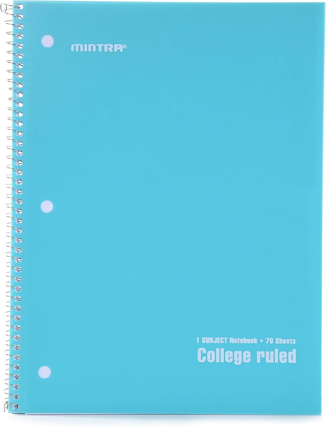 Mintra Office Spiral Notebooks, Wirebound, Journals for School, Work, Business, Aesthetic Stationery, Writing Pads, Teacher & Student Supplies (6, Pastel, College)